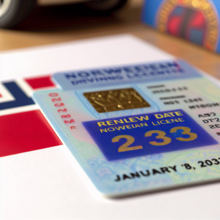 Norwegian Driving Licenses: Renew by January 18, 2033