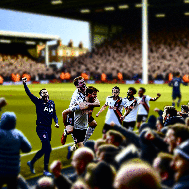 Fulham Shocks Tottenham with 2-1 Victory in Bidding City
