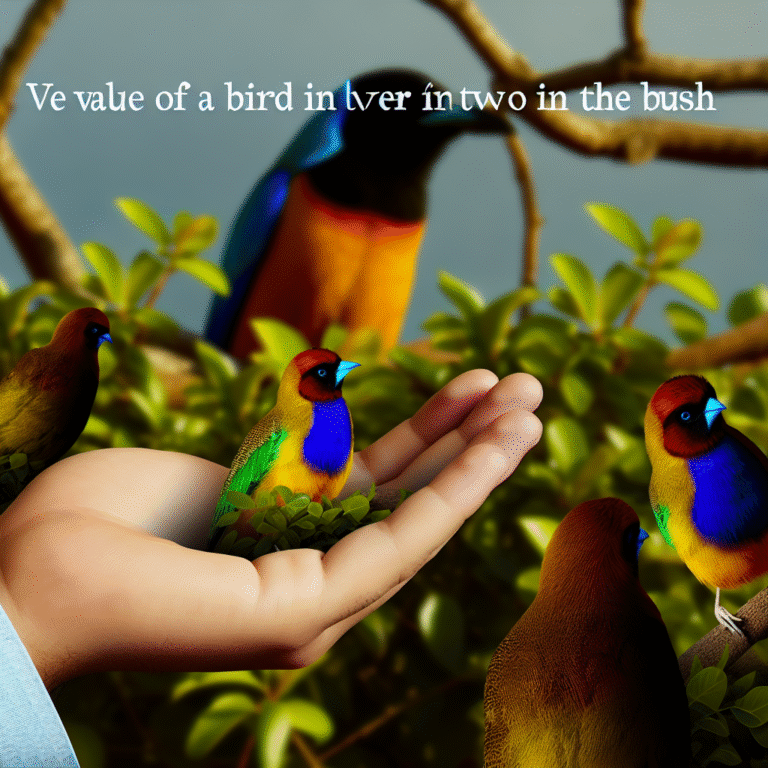 Value of a Bird in Hand Over Two in the Bush