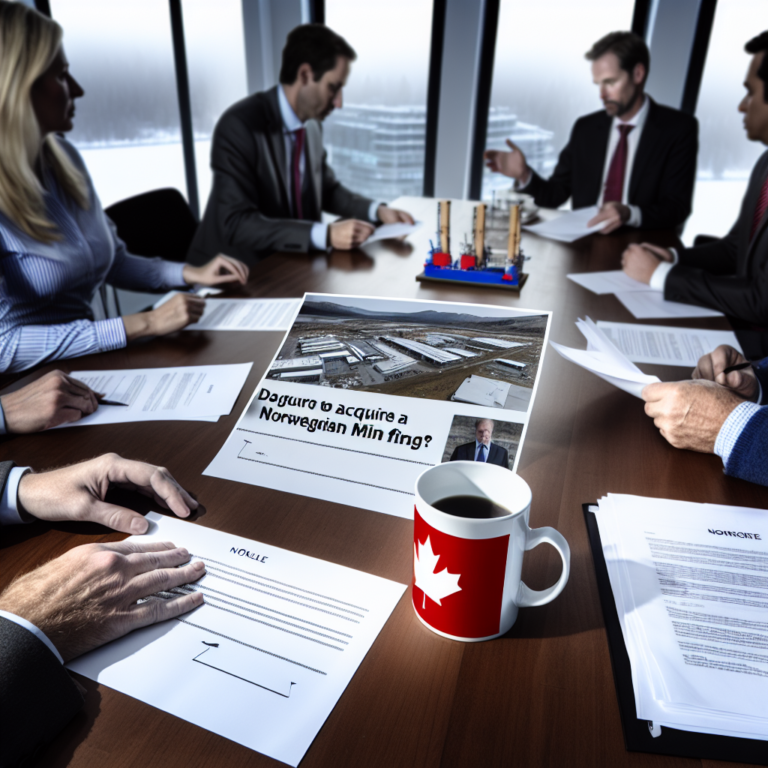 Canadians Push to Acquire Norwegian Mining Firm