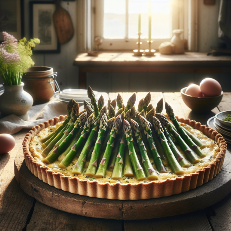 Nordic Spring Vegan Asparagus Tart Recipe