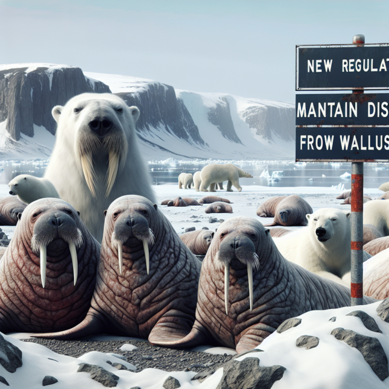 New Regulations: Maintain Distance from Walruses and Polar Bears